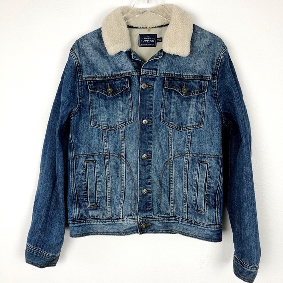 topman sherpa jacket